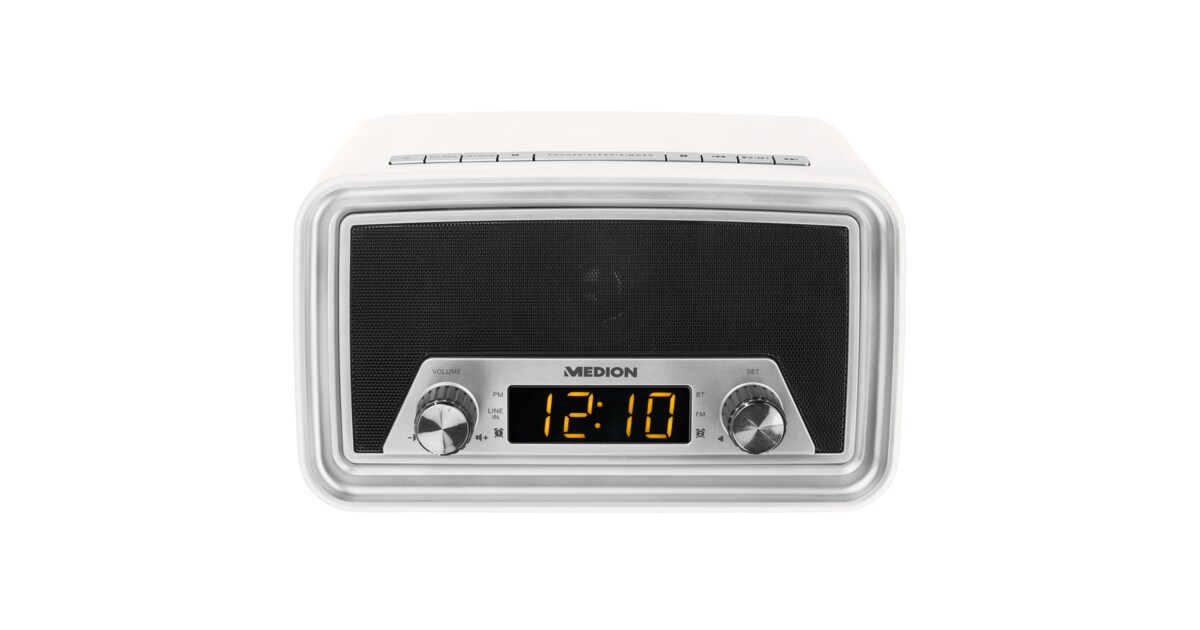 MEDION® LIFE® E66333 Retro Uhrenradio mit Bluetooth® Funktion MEDION.DE